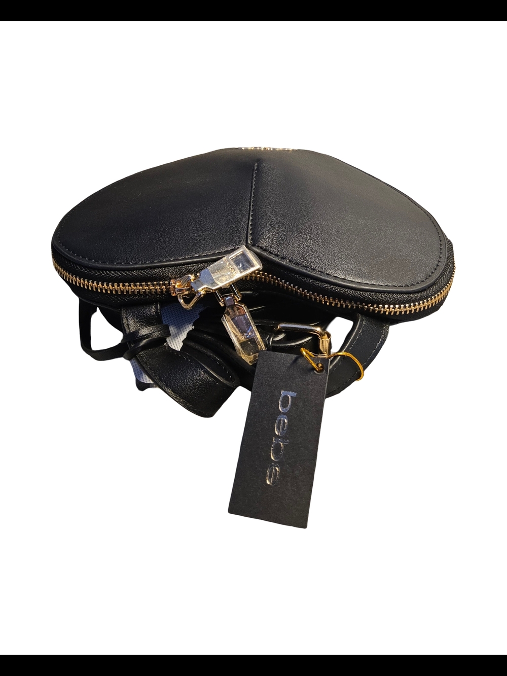 NWT bebe Black Heart Crossbody Bag - Picture 2 of 15
